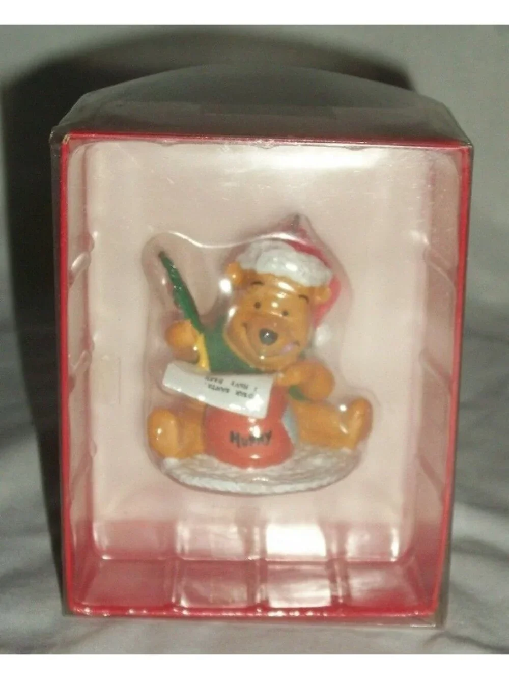 Christmas Ornament Xmas Holiday Disney Collector's Winnie The Pooh Bear Santa
